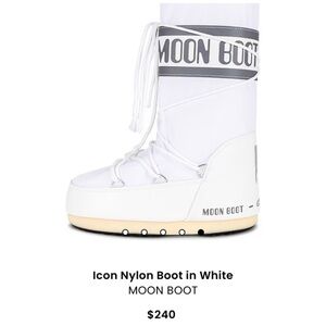 ICON NYLON MOON BOOTS - White